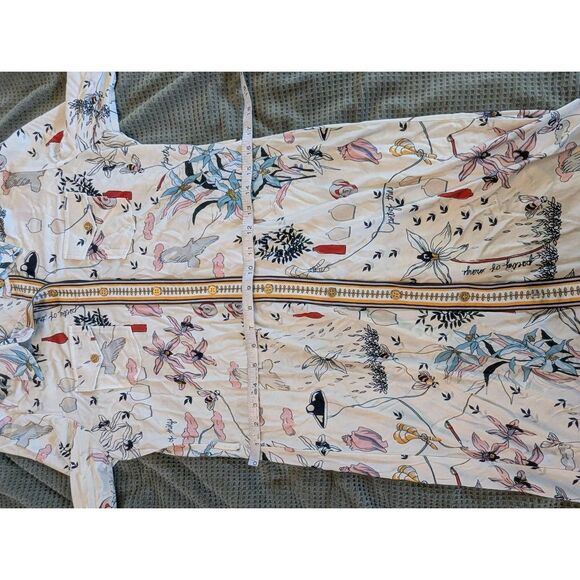 Tory Burch Women's Size Medium Cora White Print Silk Shirt Midi Dress RTR $495 - Picture 3 of 8
